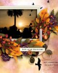 Harvest Sunset II Digital Scrapbook Kit by Karen Schulz Designs Digital Art Layout 35