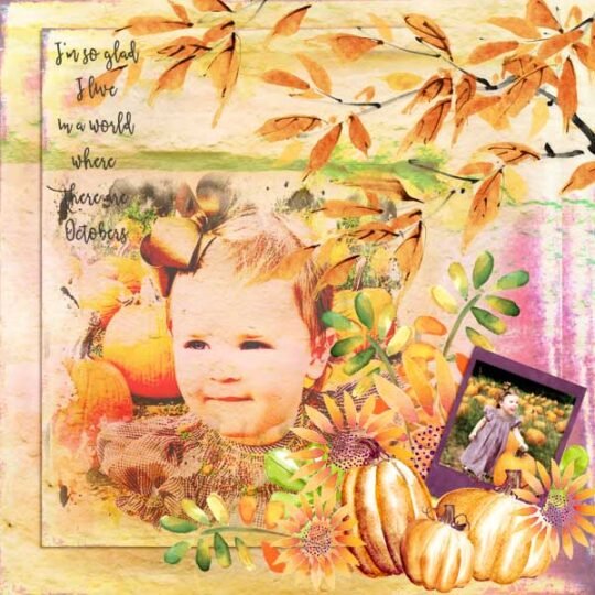 Painted Autumn by Karen Schulz Designs Digital Art Layout 11