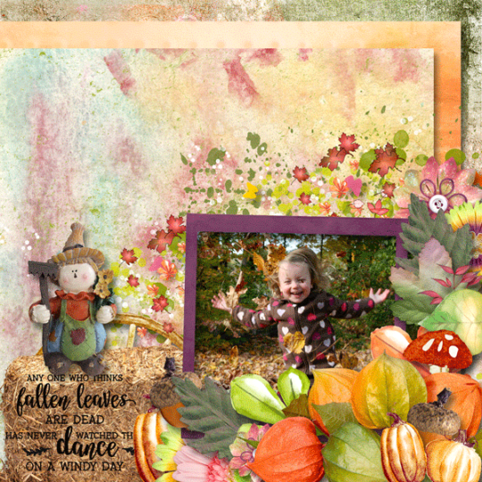 Painted Autumn by Karen Schulz Designs Digital Art Layout 12