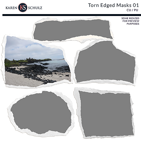 Torn Edges Masks 01 Karen Schulz