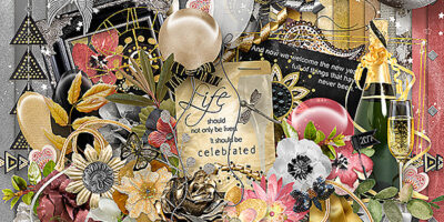 Celebrate Life Kit Digital Scrapbook Kit by karen Schulz Designs