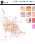 Harvest-sunset-II-digital-scrapbook-kit-watercolor-styles-preview-by-karen-schulz-designs