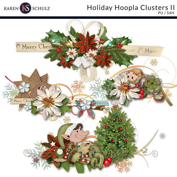 Holiday Hoopla Clusters by Karen Schulz