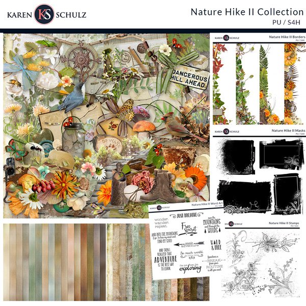 Nature Hike Digital Scrapbook Collection by Karen Schulz