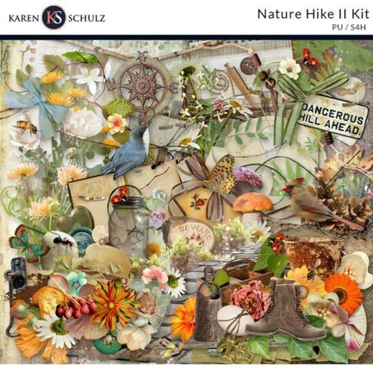 Nature Hike Digital Scrapbook Kit by Karen Schulz