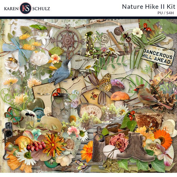 Nature Hike Digital Scrapbook Kit by Karen Schulz