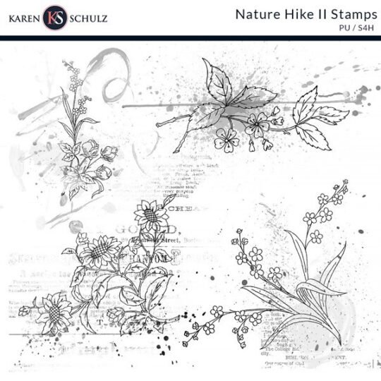 Nature Hike Digital Scrapbook Stamps by Karen Schulz