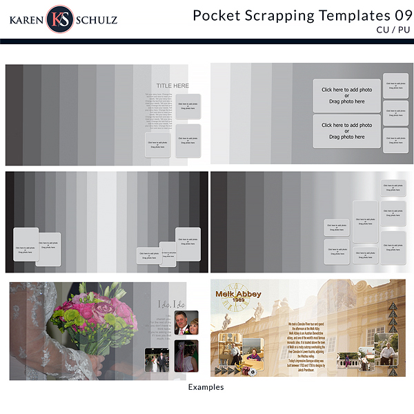 Pocket Scrapping TEmplate 09