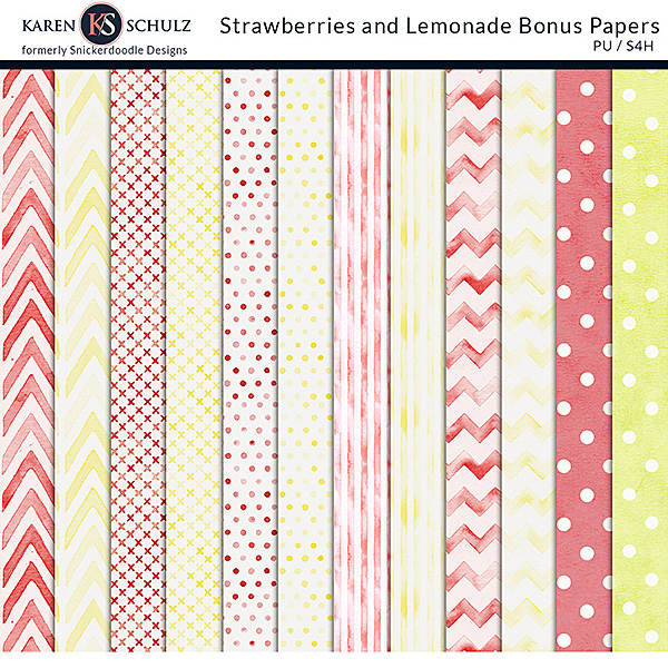 Strawberry Lemonade Bonus Papers