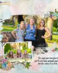 Mothers and Daughers Digital Scrapbook Kit Layout 05