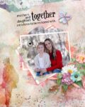 Mothers and Daughers Digital Scrapbook Kit Layout 07