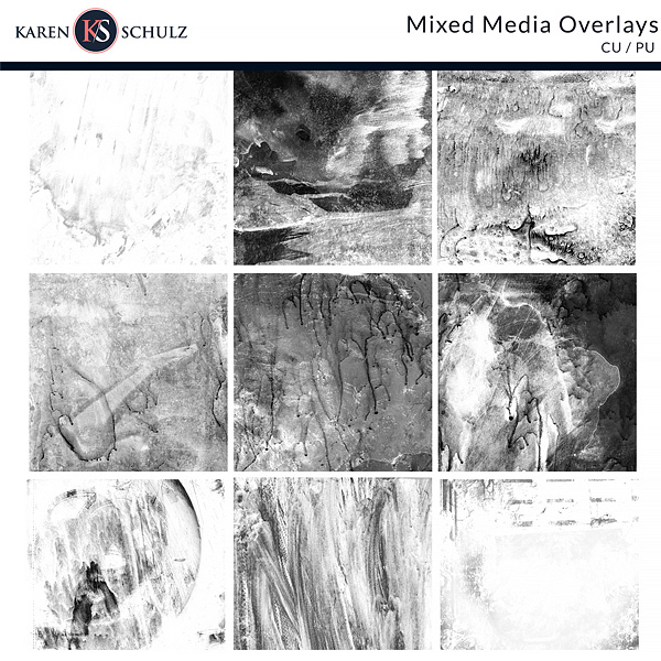 Mixed Media Overlays by Karen Schulz