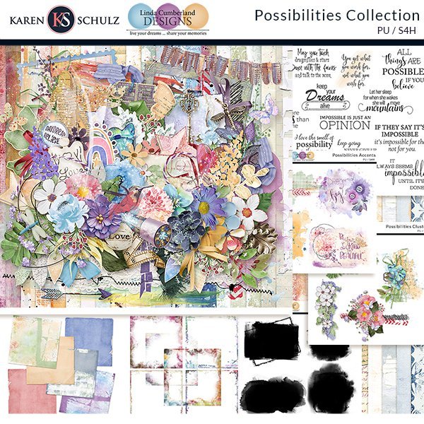Possibilities – An Artsy Digital Scrapbook Collection