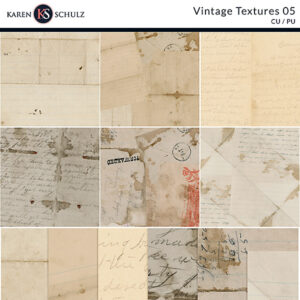 Vintage Textures 05 Digital Scrapbook Kit by Karen Schulz