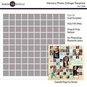 Memory-Photo-Collage-Template-Digital-Scrapbook-Preview-by-Karen-Schulz-Designs