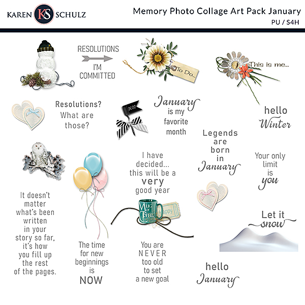 Memory-Photo-Collage-Art-Pack-January-Digital-Scrapbook-Preview-by-Karen-Schulz-Designs