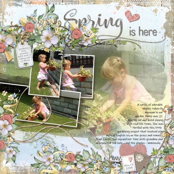 Vintage Spring by Karen Schulz Designs Digital Art Layout 01 by Olga