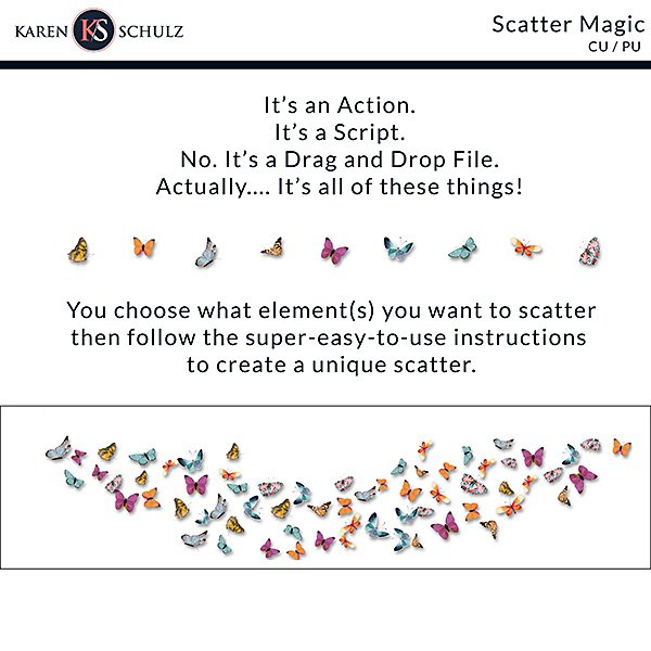 Digital Scrapbook Scatter Magic Preview by Karen Schulz