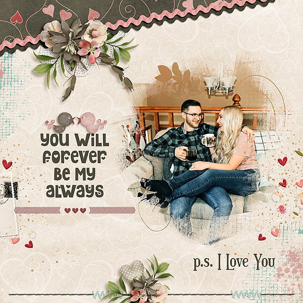 Heart to Heart by Karen Schulz Designs Digital Art Layout 01 by Glori