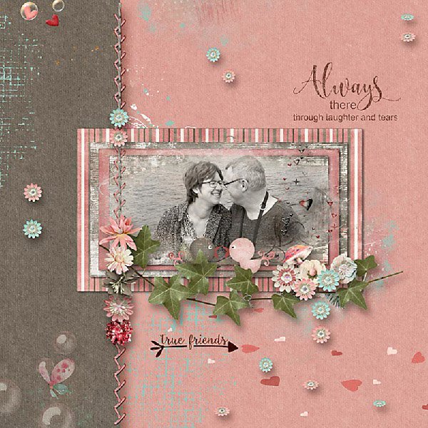 Heart to Heart by Karen Schulz Designs Digital Art Layout 01 by Jeanette