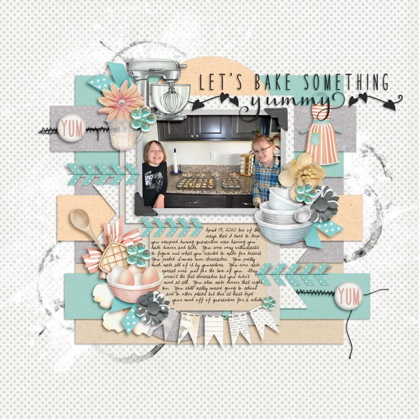 Favorite Family Recipes Baking by Karen Schulz Designs Digital Art Layout 01 BeckyGS