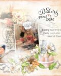 Favorite Family Recipes Baking by Karen Schulz Designs Digital Art Layout 01 by Linda