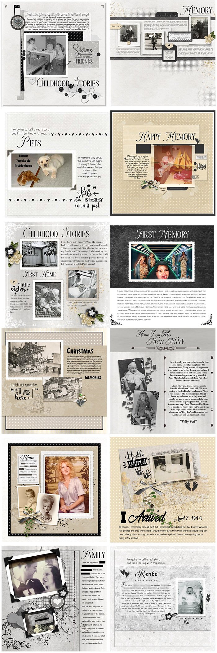 Scrapbook-Inspiration-for-TElling-Your-Story-page 02 by-karen-Schulz-Designs