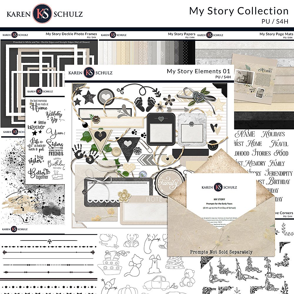 My Story Digital Scrapbook Preview by Karen Schulz Designs