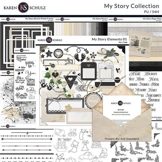 My Story Digital Scrapbook Collection by Karen Schulz Designs