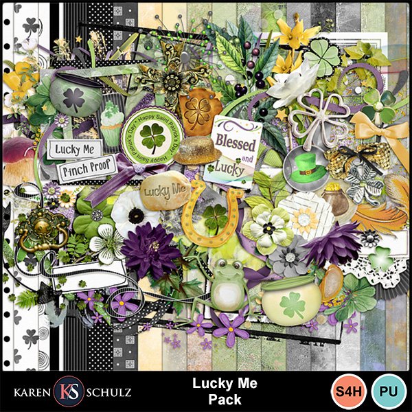 Lucky Me Digital Scrapbook Kit Karen Schulz