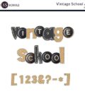 digital-scrapbooking-Vintage School-alpha by-karen-schulz-designslpha
