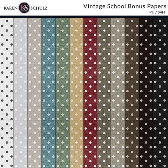 digital-scrapbooking-Vintage School-Bonus-papers-by-karen-schulz-designs