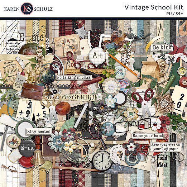 Vintage School Kit - Karen Schulz