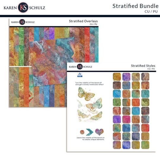 Stratified Bundle Digital Scrapbooking Preview Karen Schulz Designs