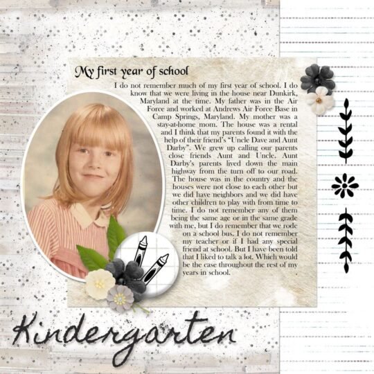 My Story School Days by Karen Schulz Designs Digital Art Layout 01 by Joyce-GS