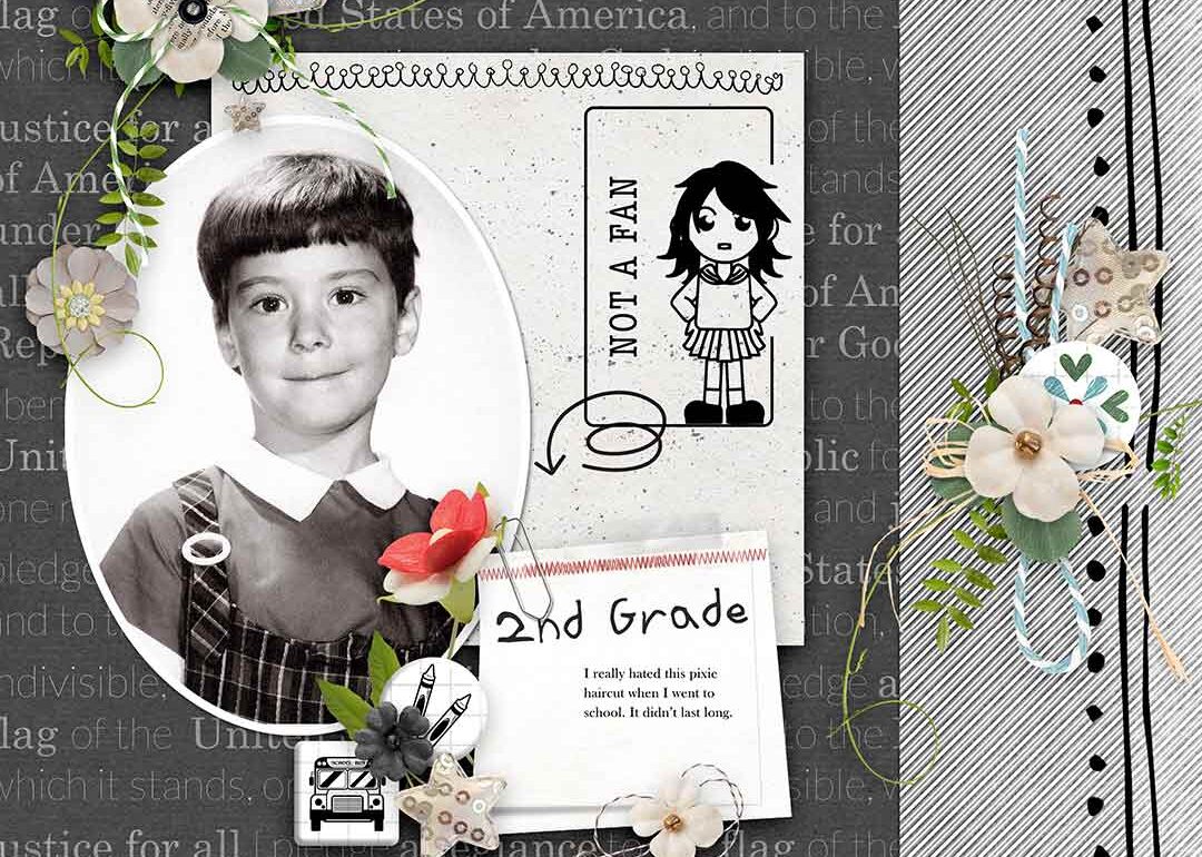 My-Story-School-Days by Karen Schulz Designs Digital Art Layout 01 norma