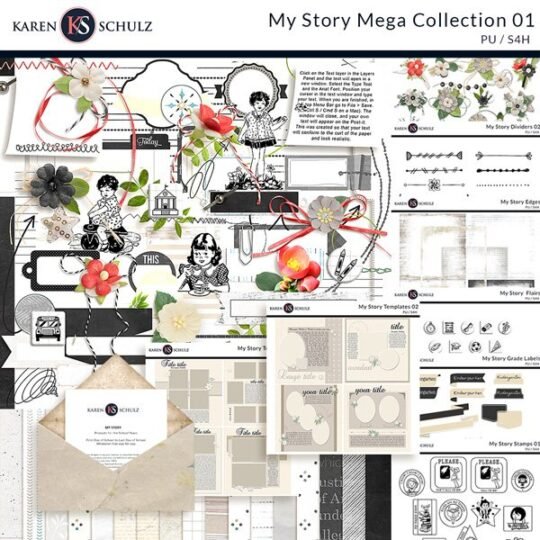My Story Mega Collection 01 Preview Karen Schulz Designs