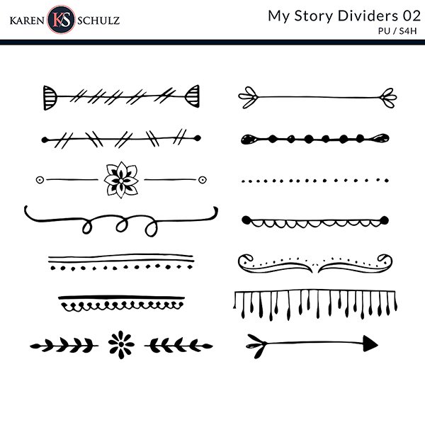 My Story Dividers Preview Karen Schulz Designs