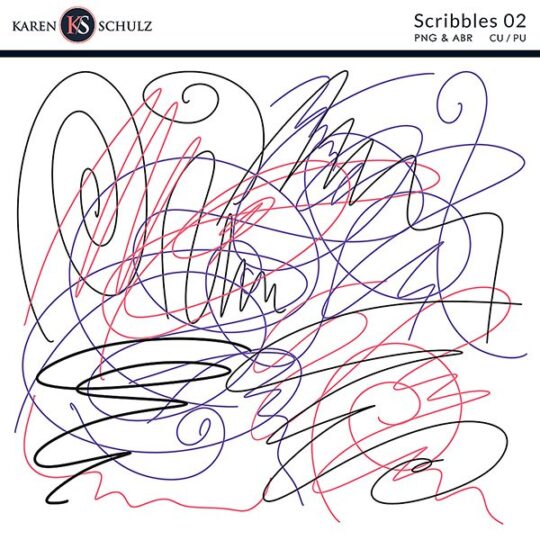 digital scrapbook scribbles 02 karen schulz