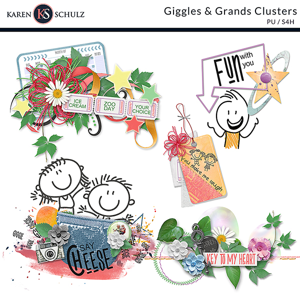 digital-scrapbooking-giggles-and-grands-clusters-karen-schulz