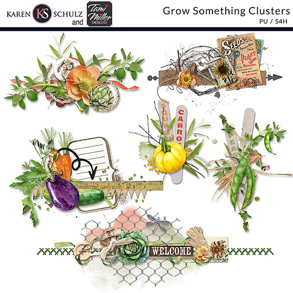 digital-scrapbooking-grow-something-clusters-karen-schulz