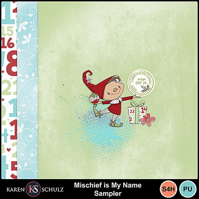 Mischief is My Name Digital Scrapbook Kit by karen Schulz