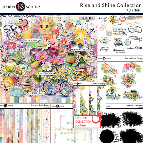 Rise and Shine Digital Scrapbook Collection by Karen Schulz Designs