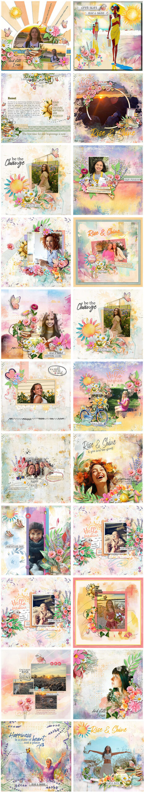 Rise and Shine Digital Scrapbook Kit by Karen Schulz Layouts