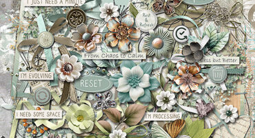 Pause, Reflect, Reset Digital Scrapbooking Kit Preview Karen Schulz