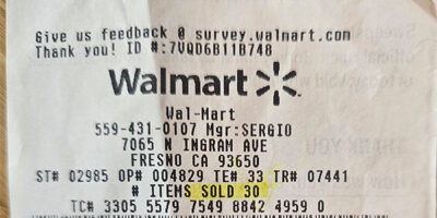 Walmart-Receipt