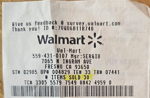 Walmart-Receipt